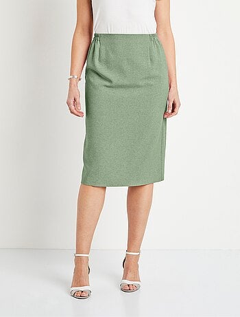Jupe droite mi longue