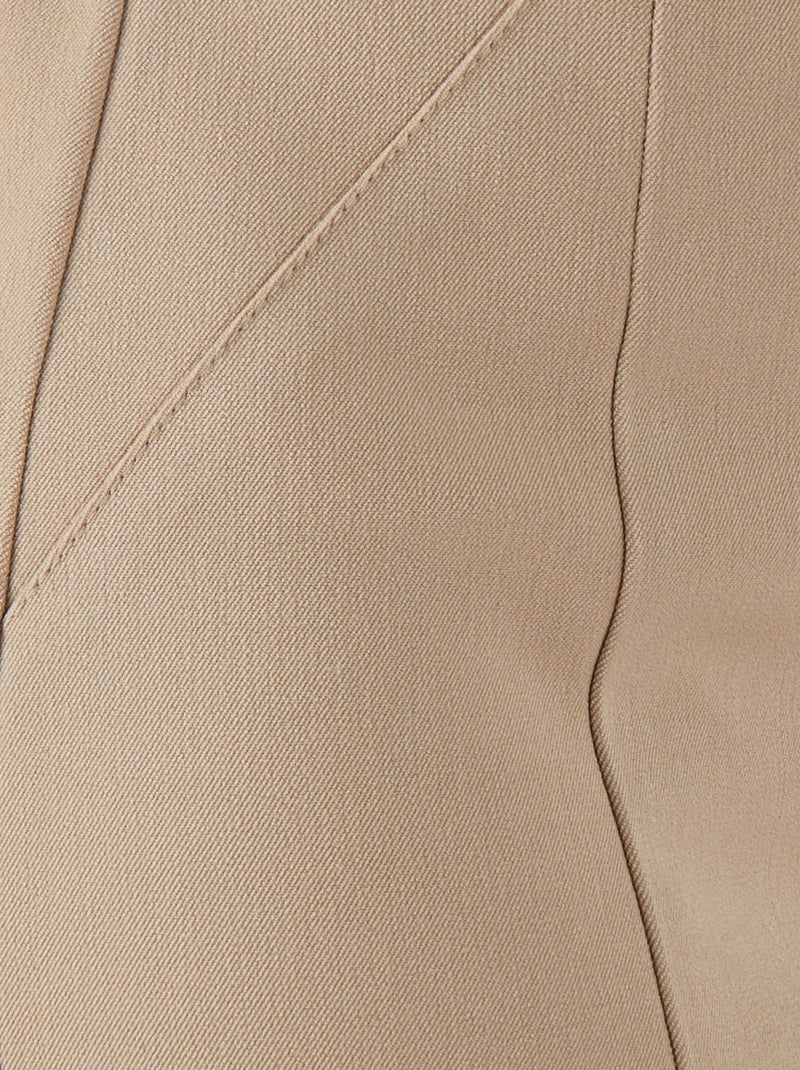 Jupe droite stretch - Damart Gris tourterelle - Kiabi