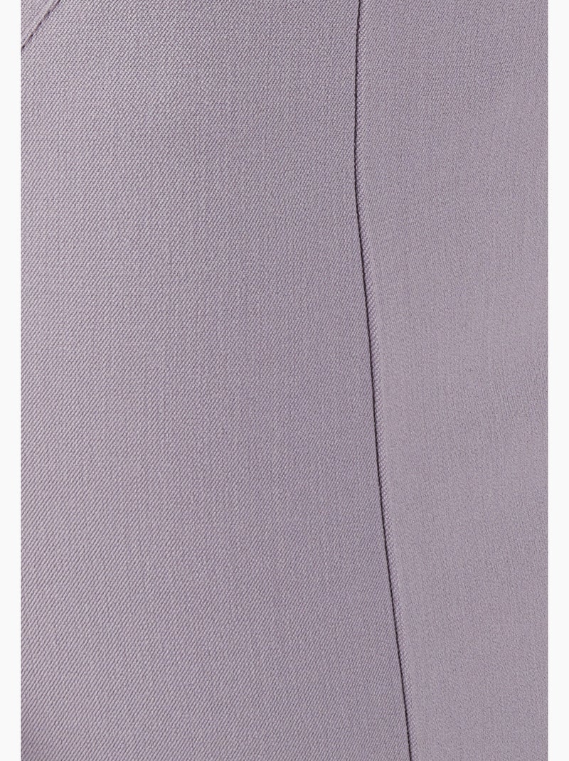 Jupe droite stretch - Damart Marron - Kiabi