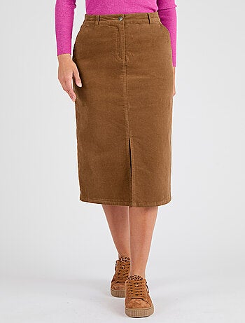 Jupe droite velours - Damart
