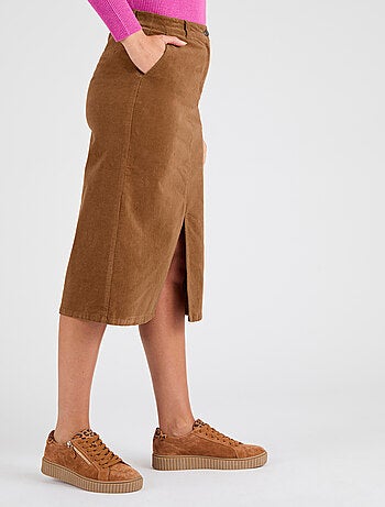 Jupe droite velours - Damart