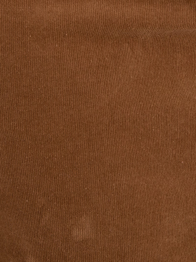Jupe droite velours - Damart Marron - Kiabi