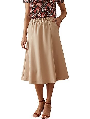 Jupe élastiquée dos coupe évasée - DAXON