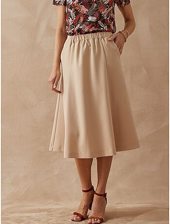 Jupe élastiquée dos coupe évasée - DAXON