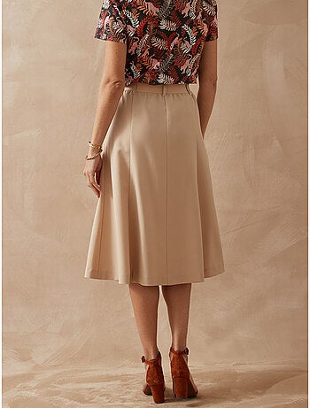 Jupe élastiquée dos coupe évasée - DAXON