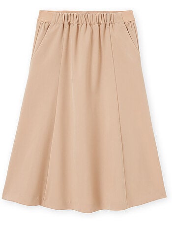 Jupe élastiquée dos coupe évasée - DAXON