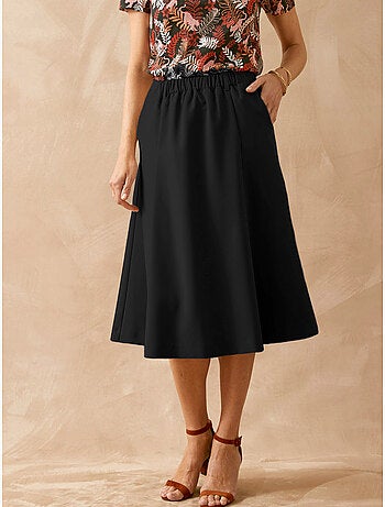 Jupe élastiquée dos coupe évasée - DAXON