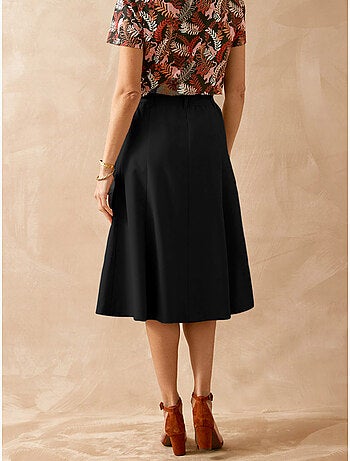 Jupe élastiquée dos coupe évasée - DAXON