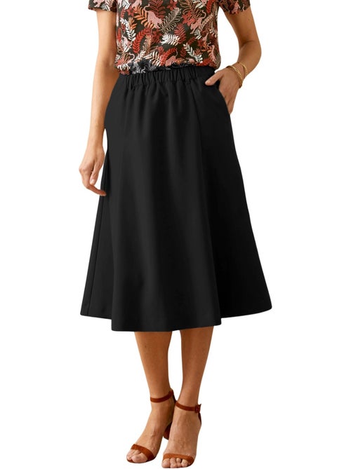 Jupe élastiquée dos coupe évasée - Kiabi