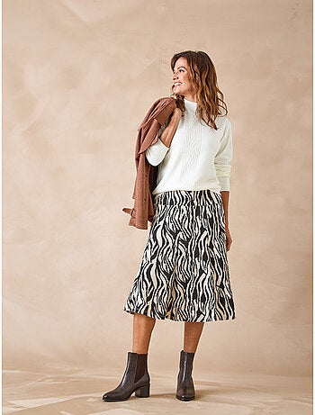 Jupe élastiquée en maille - DAXON