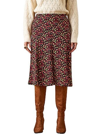 Jupe élastiquée en maille - DAXON