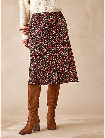 Jupe élastiquée en maille - DAXON