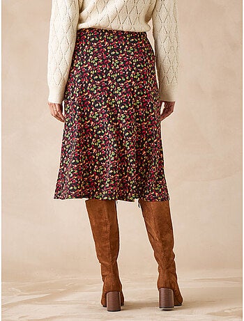 Jupe élastiquée en maille - DAXON