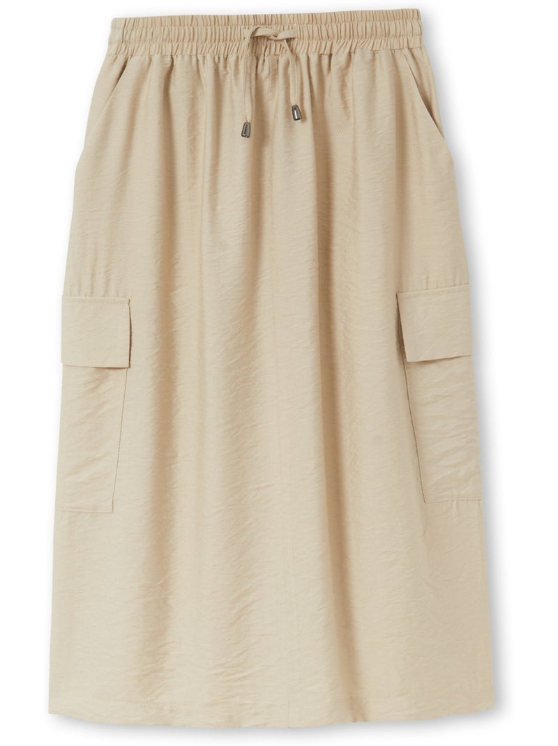 Jupe élastiquée style cargo - DAXON Beige - Kiabi