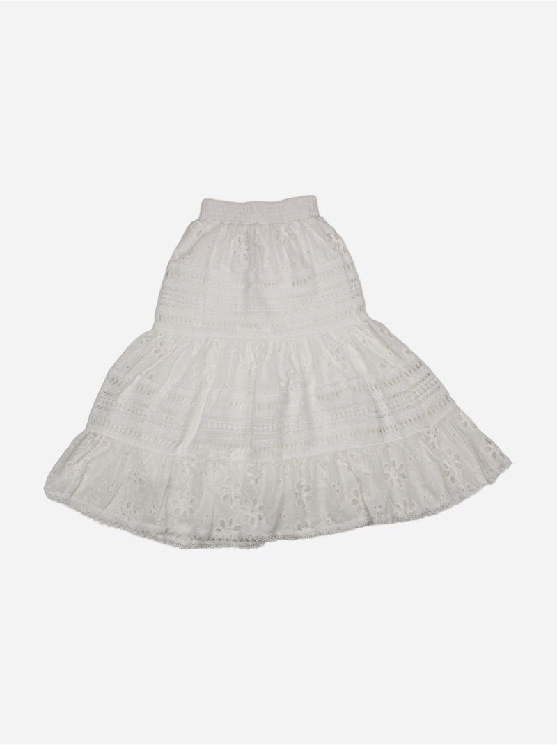 Jupe ? elastiques - Kids Star Blanc - Kiabi