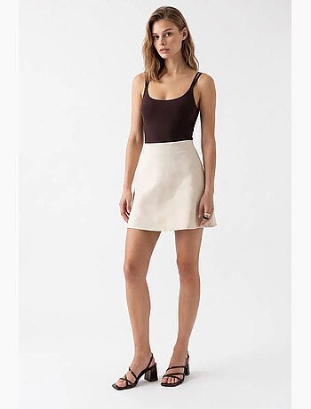 Jupe en coton mixray