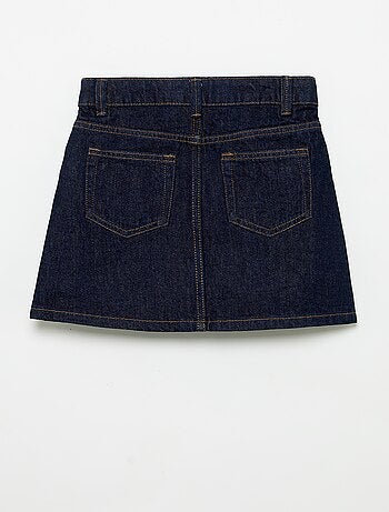 Jupe en denim avec poches tressées