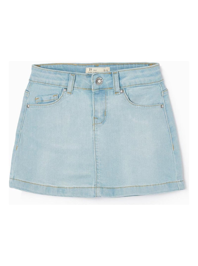Jupe en denim bleu clair pour fille ESSENTIALS LINE Bleu clair - Kiabi