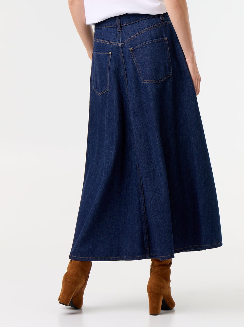Jupe en denim Bleu - Kiabi