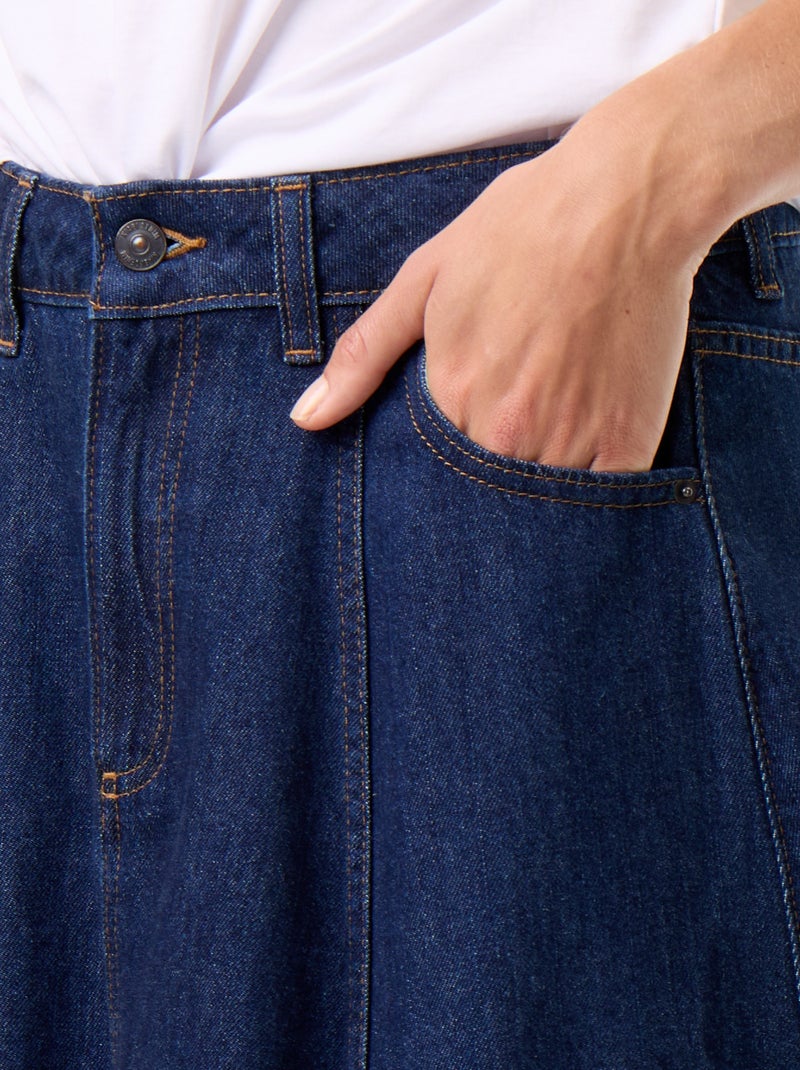 Jupe en denim Bleu - Kiabi