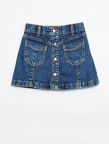 Jupe en denim boutonnée