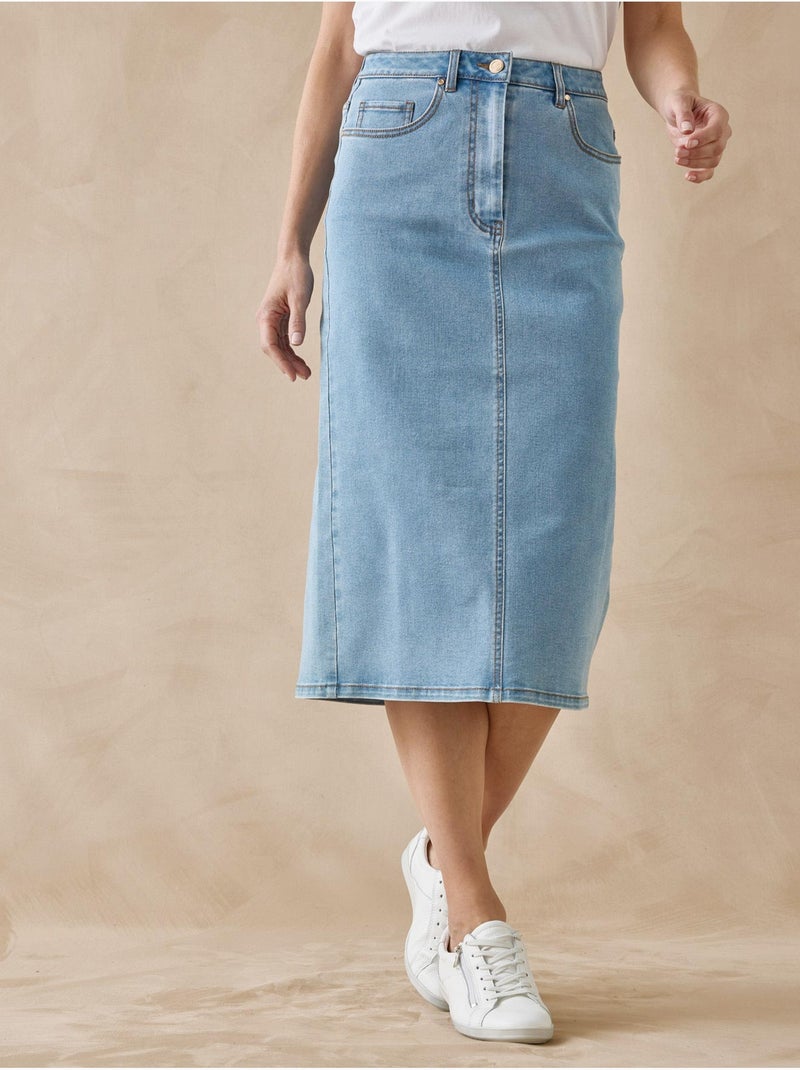 Jupe en jean - DAXON Bleu jean - Kiabi