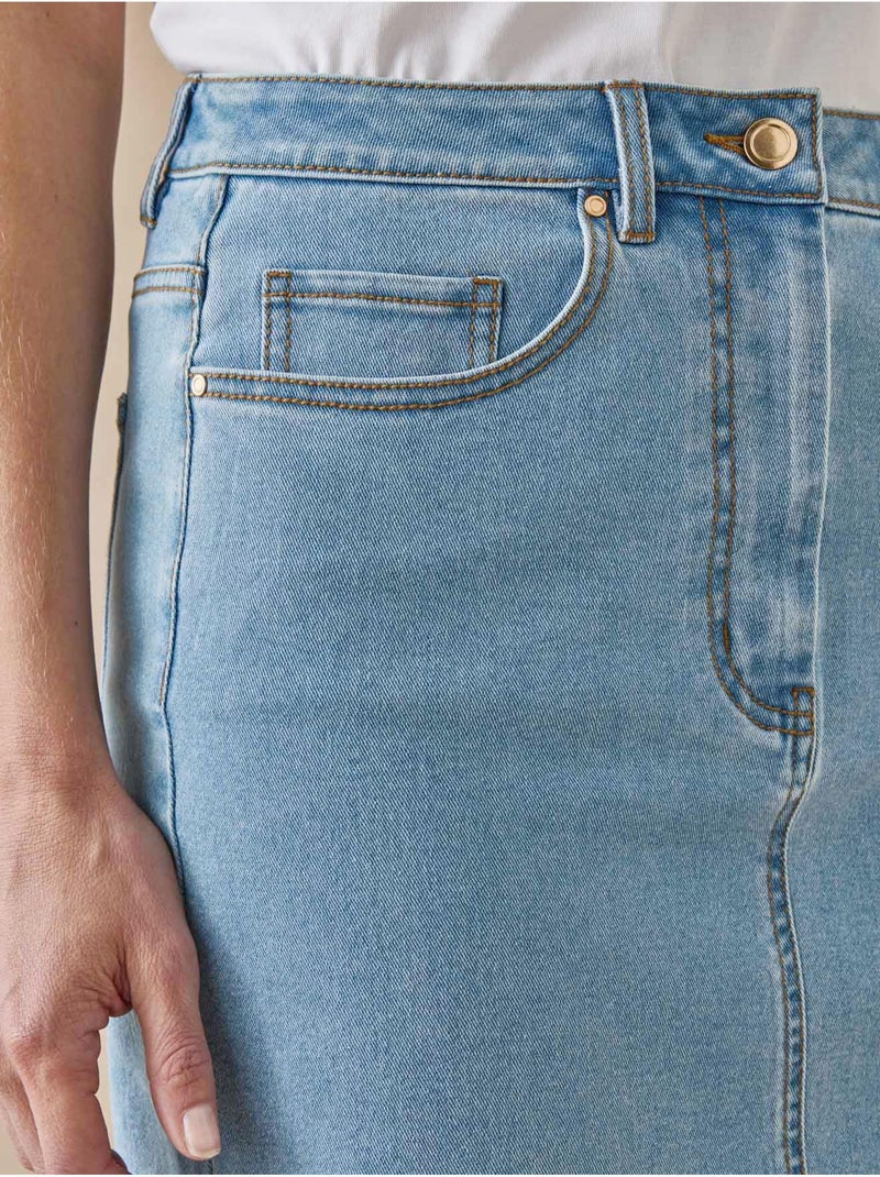 Jupe en jean - DAXON Bleu jean - Kiabi