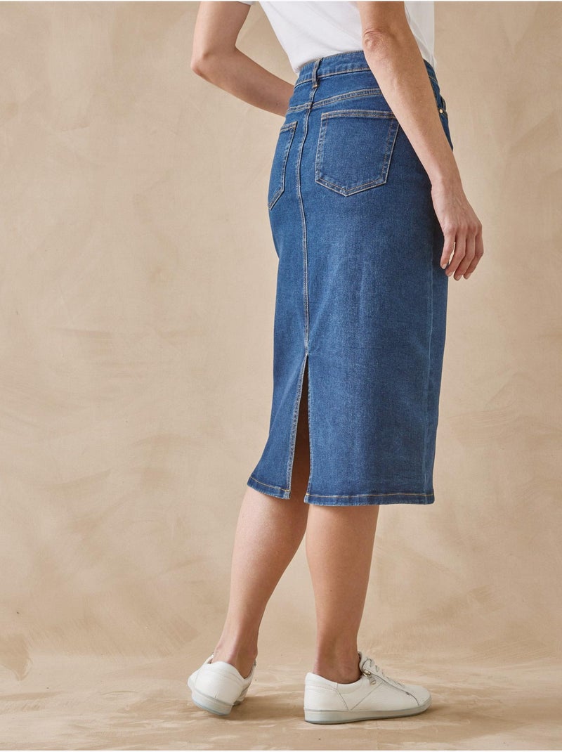 Jupe en jean - DAXON Bleu stone - Kiabi