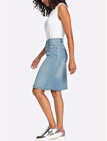 Jupe En Jean 99% Coton - Taille Standard - Witt