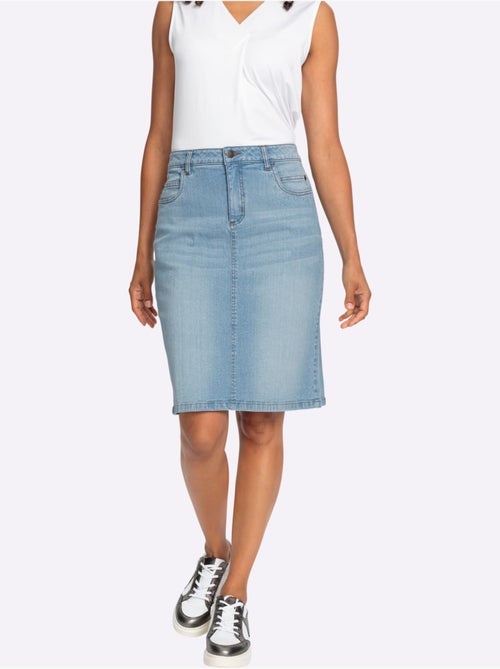 Jupe En Jean 99% Coton - Taille Standard - Witt - Kiabi