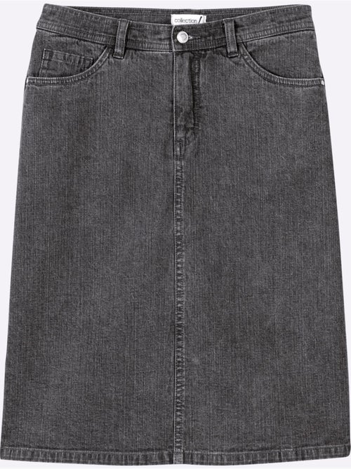 Jupe en jean à coupe droite avec fente au dos - Taille standard - Witt - Kiabi Jupe en jean à coupe droite avec fente au dos - Taille standard - Witt - Kiabi