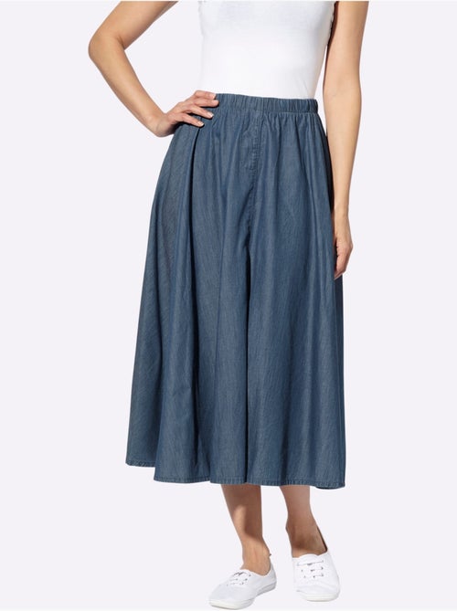 Jupe en jean à panneaux avec ceinture élastique - Taille standard - Witt - Kiabi Jupe en jean à panneaux avec ceinture élastique - Taille standard - Witt - Kiabi