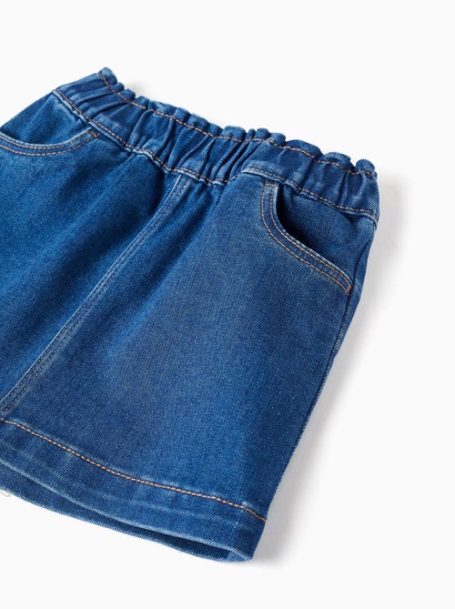 Jupe en jean avec 4 poches - Kiabi Jupe en jean avec 4 poches - Kiabi