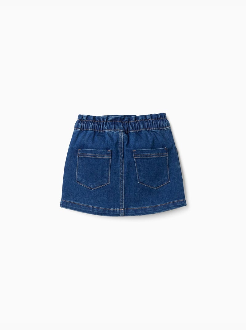 Jupe en jean avec 4 poches Bleu Bleu - Kiabi