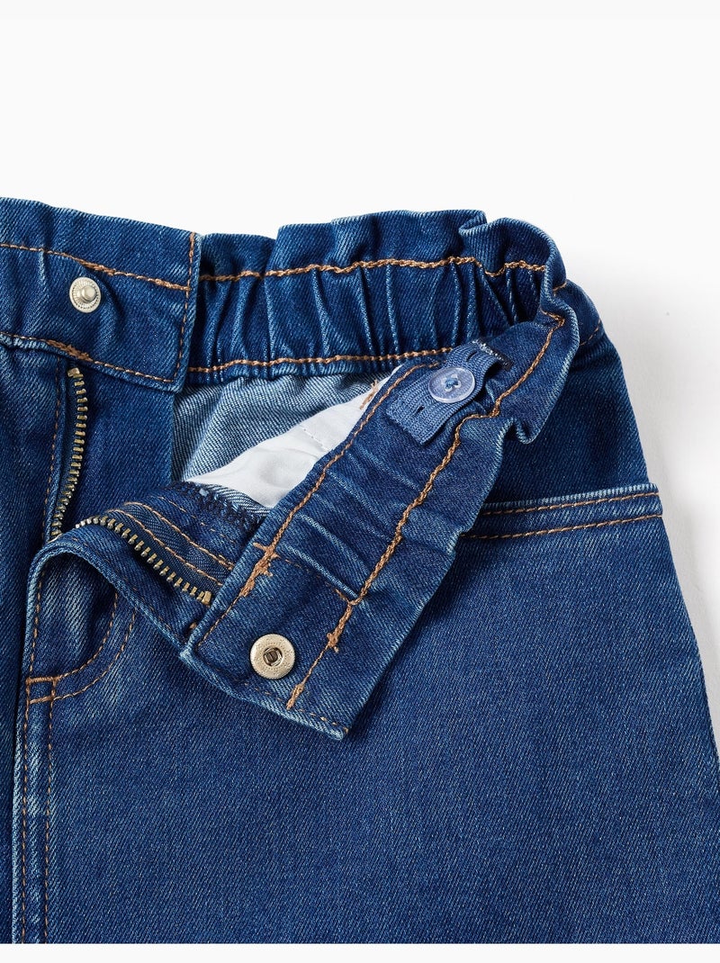Jupe en jean avec 4 poches Bleu Bleu - Kiabi