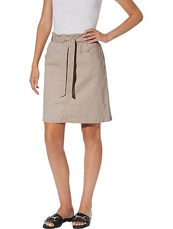 Jupe En Jean Ceinture élastique Confortable - Taille Standard - helline