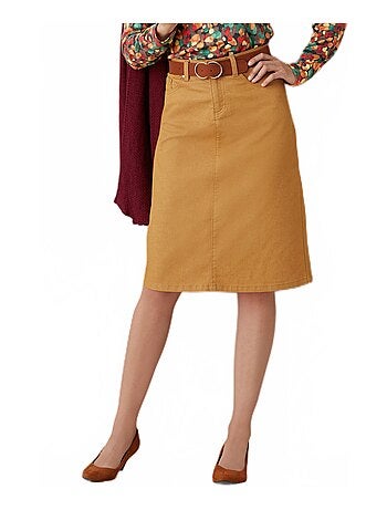 Jupe en jean couleur stretch