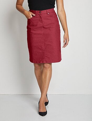 Jupe en jean couleur stretch
