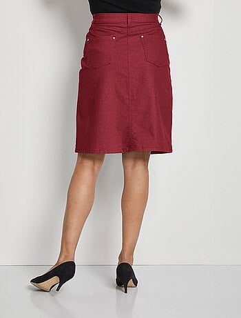 Jupe en jean couleur stretch