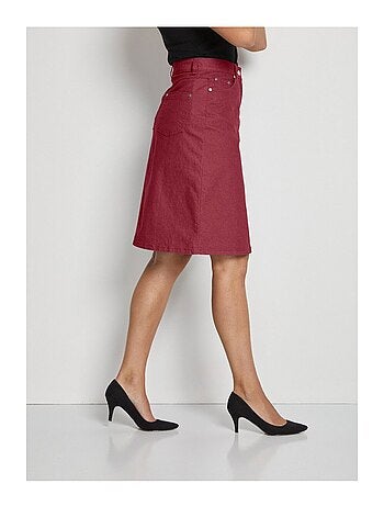 Jupe en jean couleur stretch