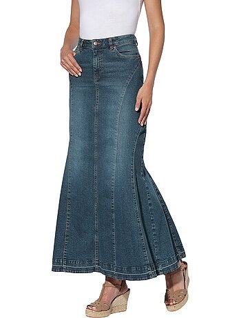 Jupe En Jean Coupe Godet Féminine - Taille Standard - helline