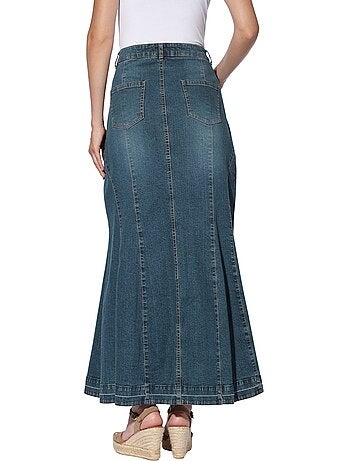 Jupe En Jean Coupe Godet Féminine - Taille Standard - helline
