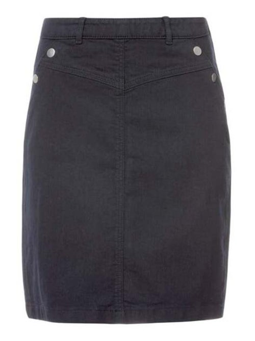 Jupe en jean courte bleu marine Femme - Kiabi