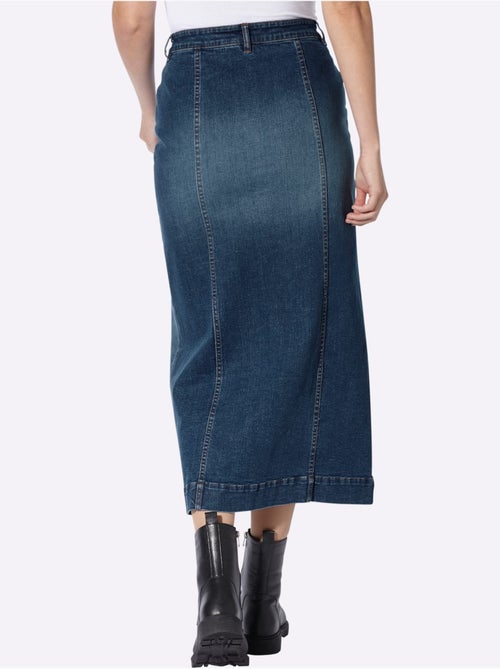 Jupe En Jean Délavé Tendance - Taille Standard - Helline - Kiabi
