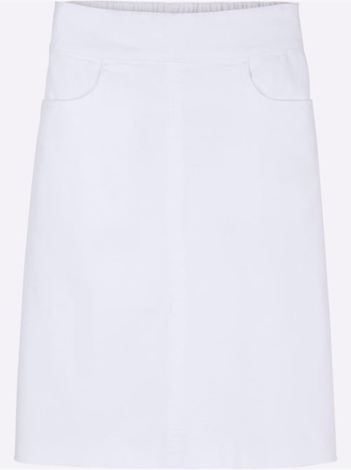 Jupe En Jean Dissimule Les Rondeurs - Taille Standard - Moda Vilona - Kiabi