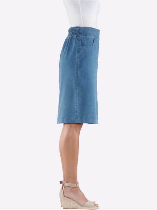 Jupe En Jean Dissimule Les Rondeurs - Taille Standard - Moda Vilona - Kiabi