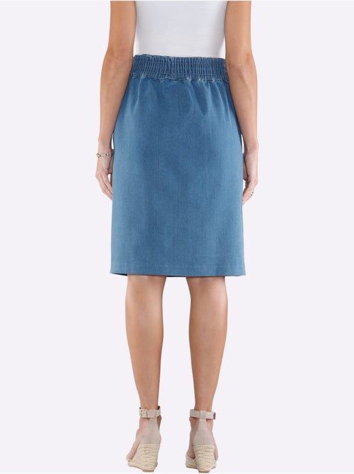 Jupe En Jean Dissimule Les Rondeurs - Taille Standard - Moda Vilona - Kiabi