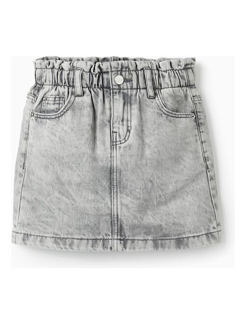 Jupe en jean en coton avec taille paperbag pour fille  THE WAVE TRIBE - Kiabi