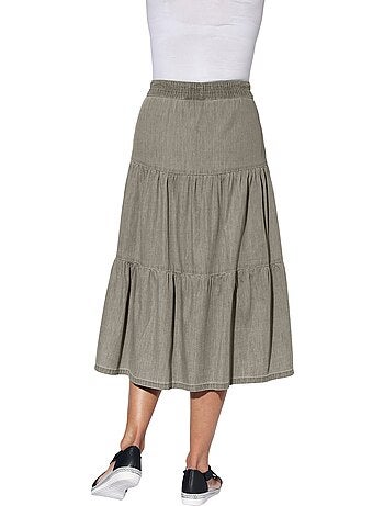 Jupe En Jean Facile à Enfiler - Taille Courte - Witt