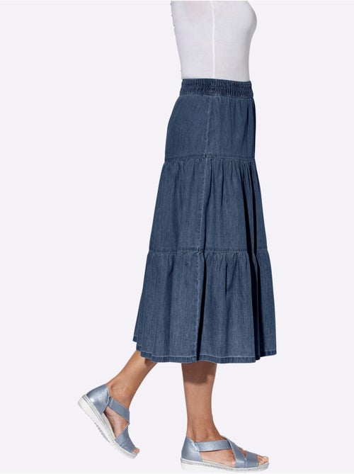 Jupe En Jean Facile à Enfiler - Taille Standard - Witt - Kiabi